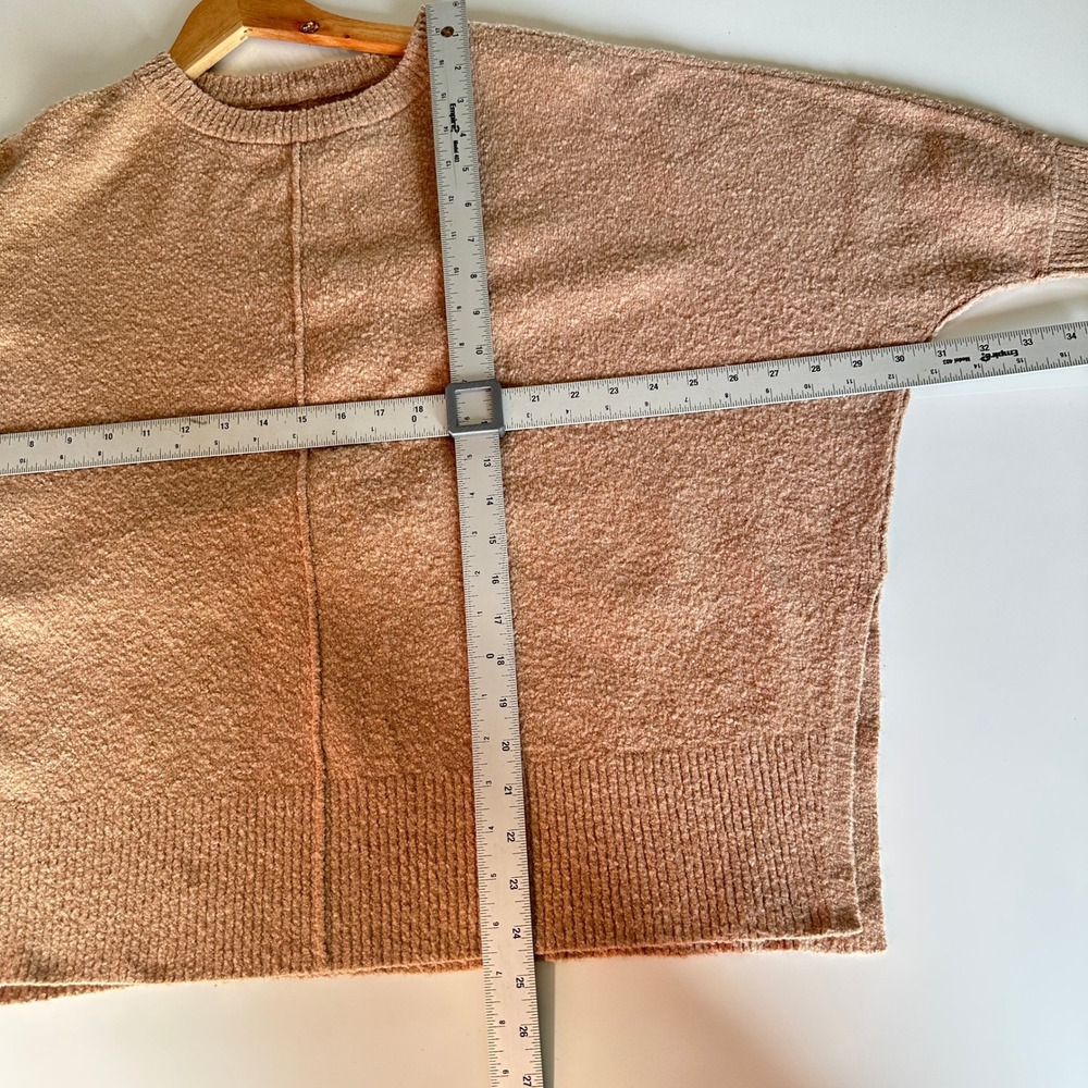 Lou & Grey for LOFT Sweater‎ Tan Textured Knit Dolman Sleeve XS/S Grandma - Picture 7 of 9